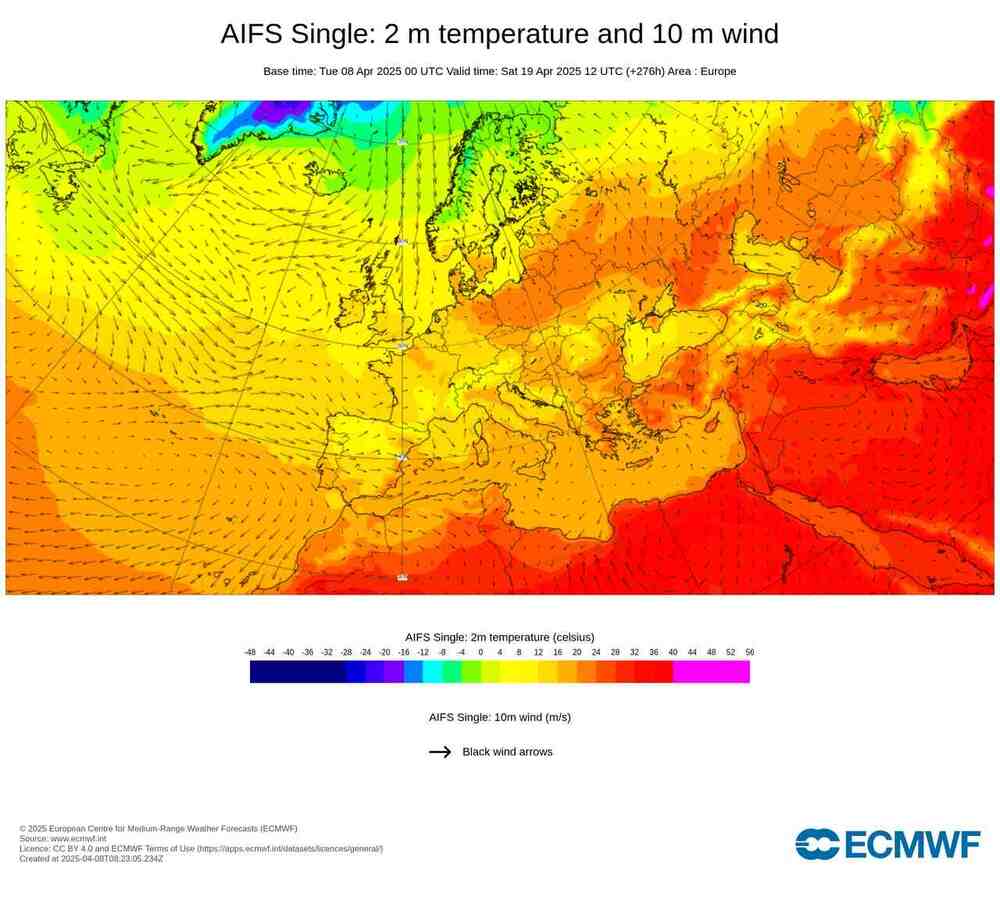 Potężne ocieplenie będzie w środkowej Europie w kwietniu 2025, temperatura do 30 st. C. Nadciągnie pierwszy powiew lata