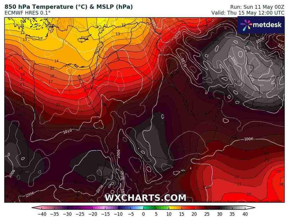 Będzie potężny upał na Bliskim Wschodzie, temperatura sięgnie 49 st. C. w maju 2025, nadejdzie piekielna fala upałów
