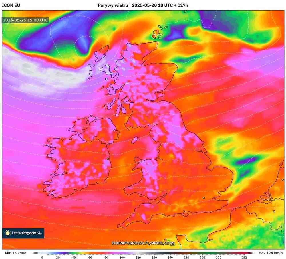 Będą wichury na zachodzie Europy w maju 2025, wiatr przekroczy 130 km/h. Podejdzie cyklon z prądem strumieniowym