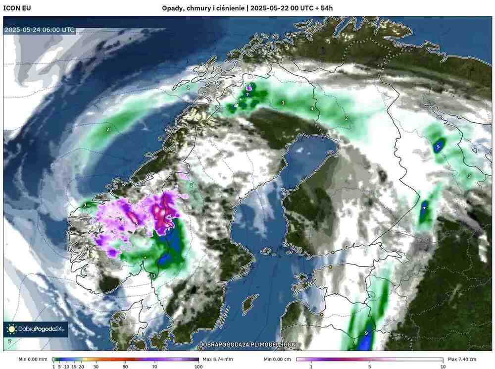 Będą śnieżyce zasypujące drogi na północy Europy w maju 2025, spadnie 20 cm sniegu, gdzie nawrót zimy