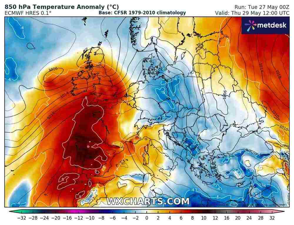 Jeszcze wróci mróz i uszkodzi rośliny w środkowej Europie pod koniec maja 2025. Temperatura spadnie do -3 st. C. W tych regionach będzie najzimniej