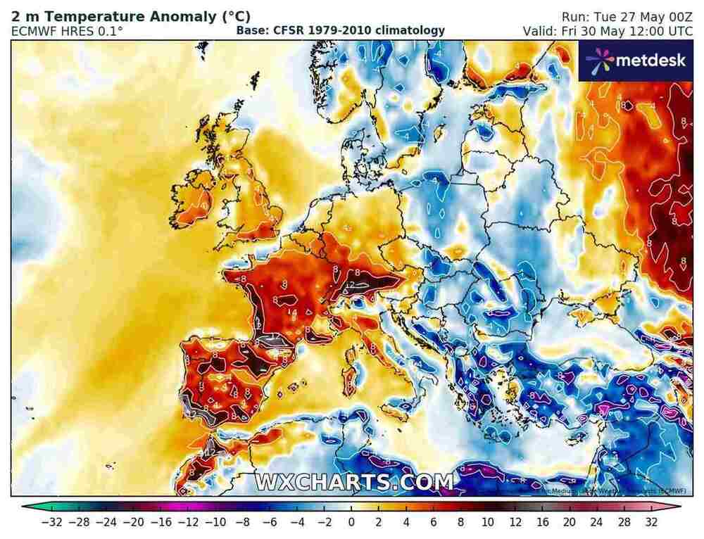 Wróci mróz i uszkodzi rośliny w środkowej Europie pod koniec maja 2025. Temperatura spadnie do -3 st. C. Gdzie będą mroźne regiony