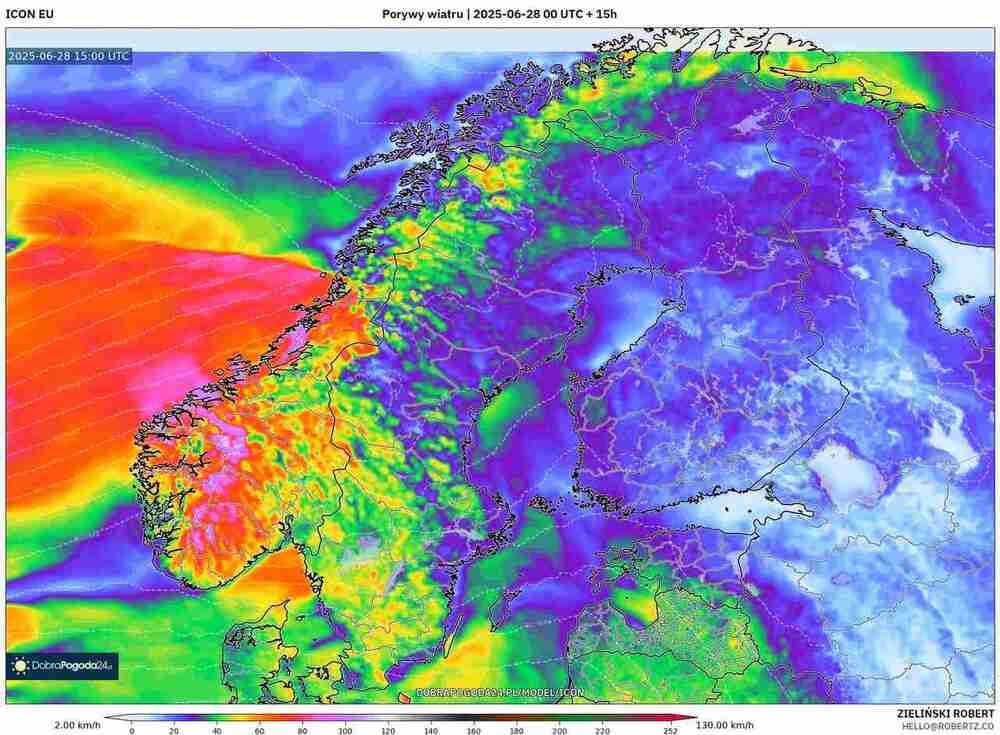 Nagły cyklon przyniesie wichury na północy Europy pod koniec czerwca 2025. Wiatr przekroczy 120 km/h, nadciągnie prąd strumieniowy i wpłynie na lotnictwo