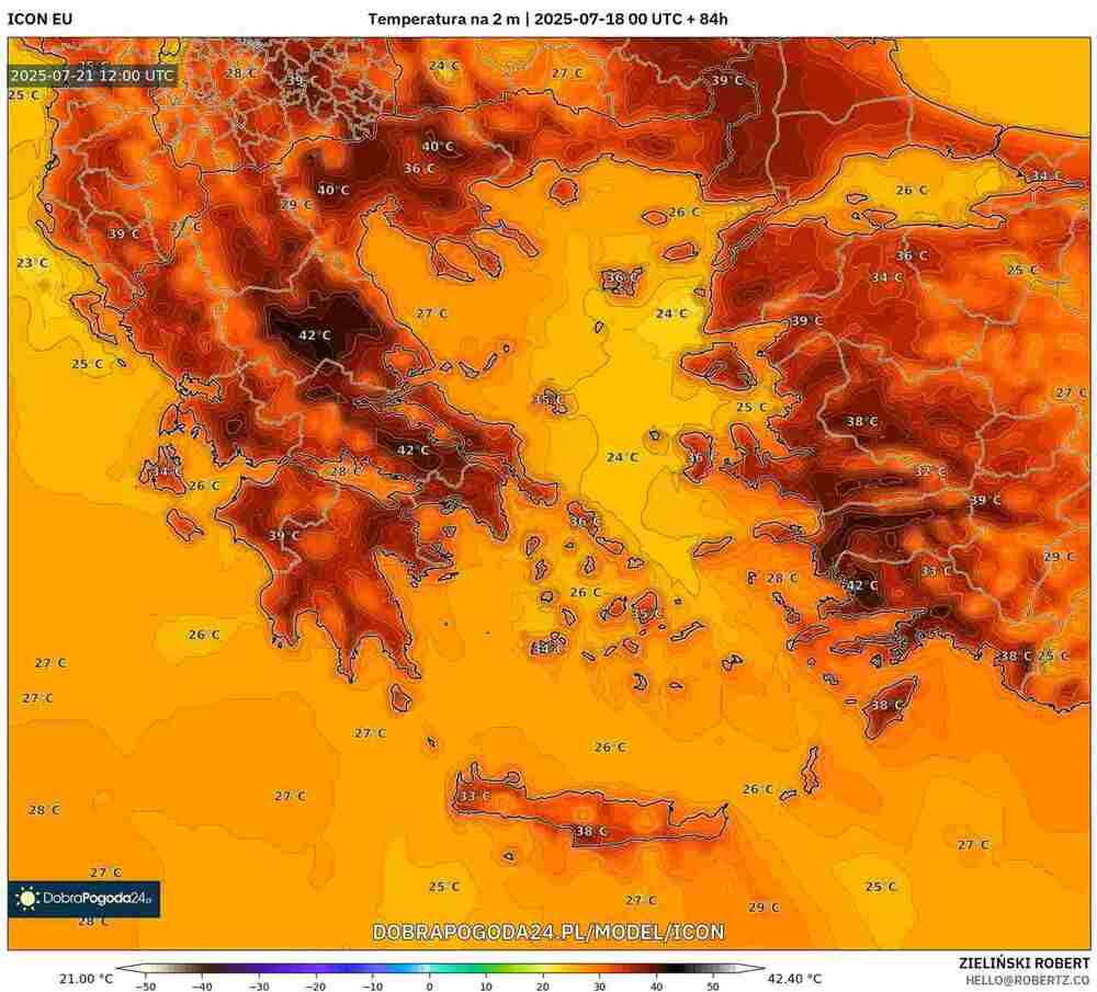 Nadejdzie duży upał na południe Europy w lipcu 2025. Temperatura sięgnie 45 st. C. Ogromna fala upałów będzie się przeciągać
