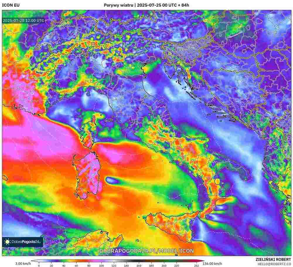 Silne wichury uderzą na południu Europy w lipcu 2025. Wiatr sięgnie 140 km/h. Przejdzie cyklon z prądem strumieniowym