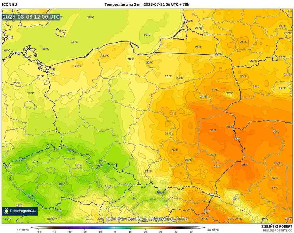 Prognoza fali upałów jest fatalna w środkowej Europie w sierpniu 2025. Nie będzie długiego upału. Temperatury załamią Polaków