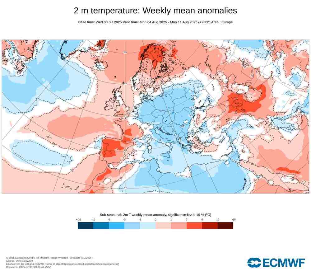 Prognoza fali upałów w środkowej Europie jest fatalna w sierpniu 2025. Temperatury załamią Polaków