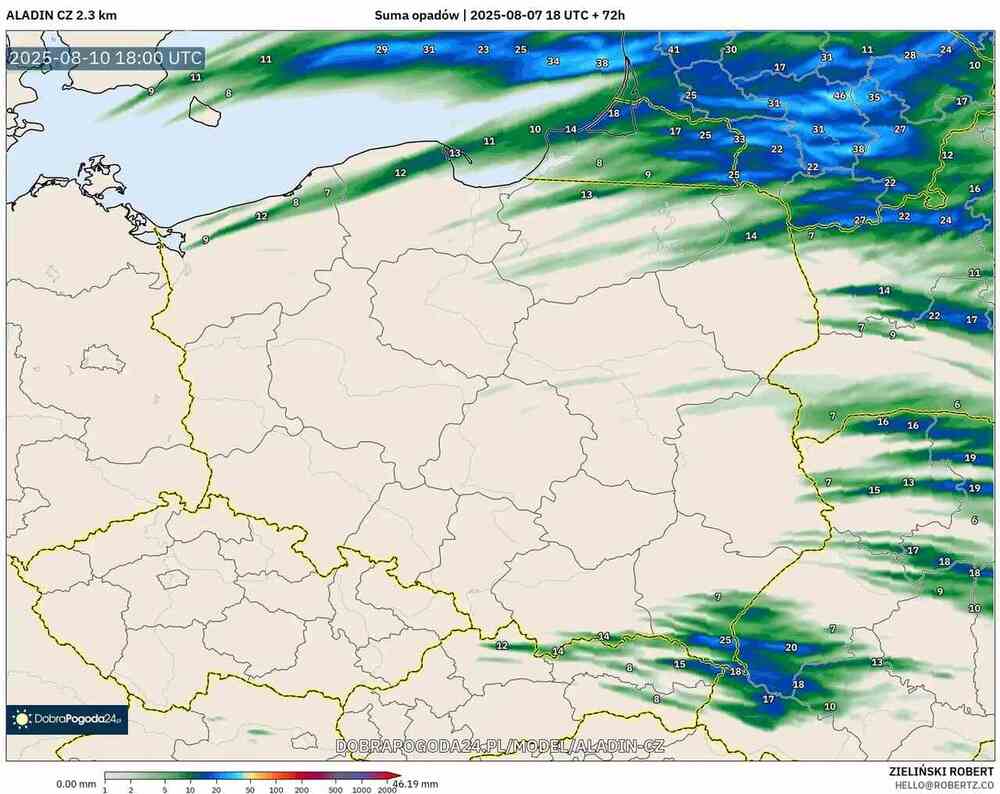 Osiądzie silny antycyklon w środkowej Europie w sierpniu 2025. Będzie nawet tydzień bez deszczu w Polsce. Oto szczegóły opadów
