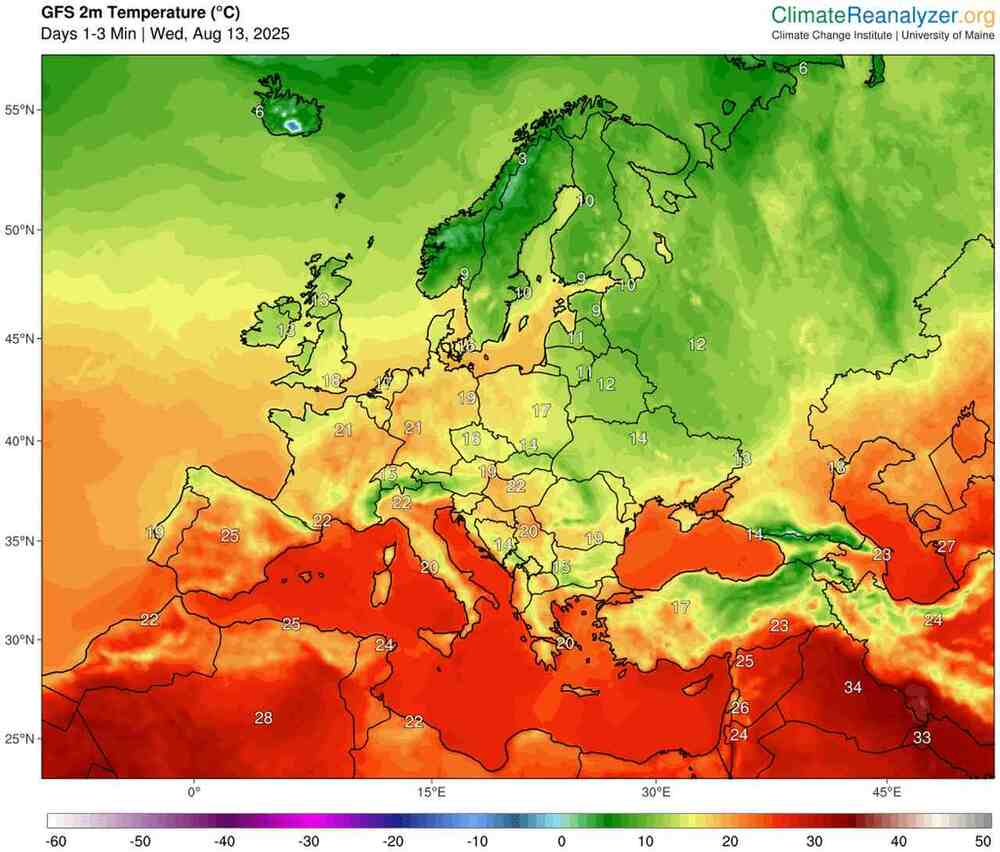 Upał przyniesie noce tropikalne w środkowej Europie w sierpniu 2025. Gdzie noce będą z najwyższymi temperaturami