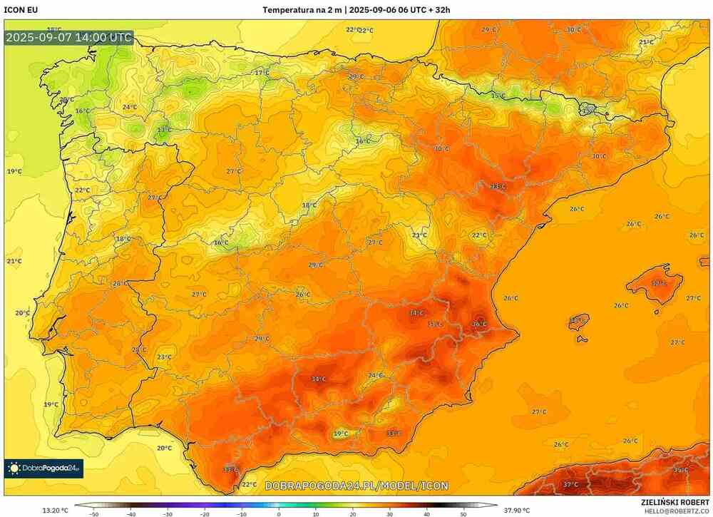 Nadciągnie silny upał na południe Europy. Temperatura sięgnie 36 st. C. Fala upałów przedłuży się we wrześniu 2025