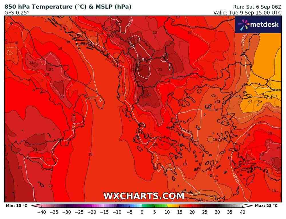 Nadciągnie silny upał na południe Europy. Temperatura we wrześniu 2025 sięgnie 36 st. C. Fala upałów będzie się przedłużać