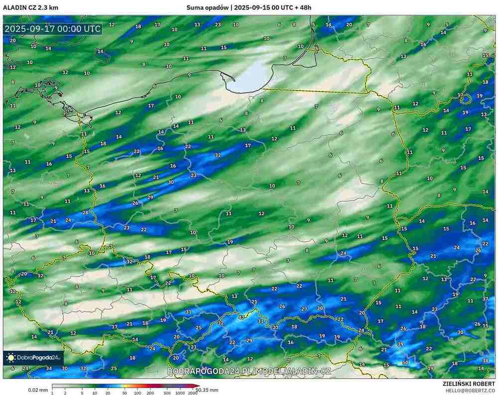 Oberwnania chmury podtopią drogi w środkowej Europie we wrześniu 2025. Będą burze i ulewy na froncie w tych regionach
