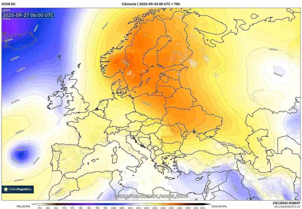 Nadciągnie potężny antycyklon do środkowej Europy. Usunie opady deszczu do października 2025. Będzie wiele dni złotej jesieni