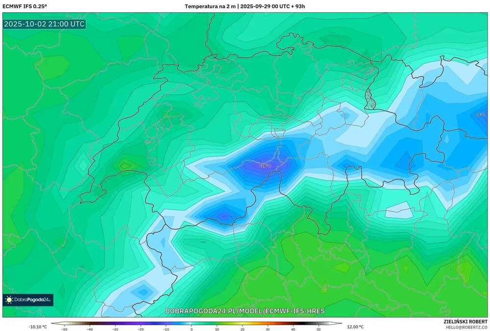 Będzie duży mróz na południu Europy w październiku 2025. Temperatura spadnie do -23 st. C. Nasili się fala ochłodzenia w wielu regionach