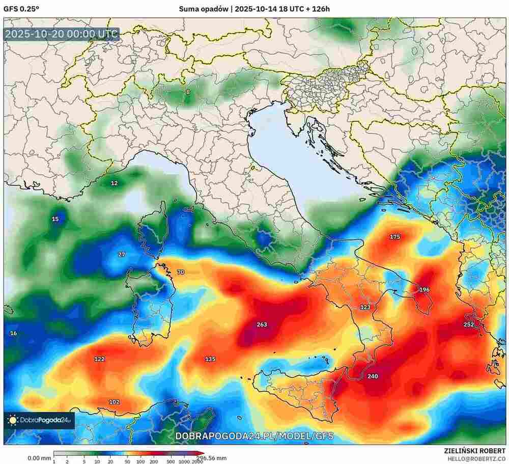 Nagłe oberwanie chmury zaleje domy w Europie w październiku 2025. Spadnie 240 litrów wody i będą ulewy z powodziami błyskawicznymi