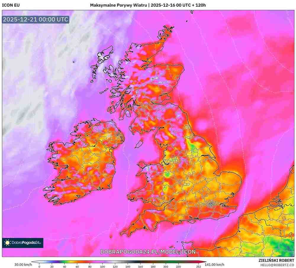 Przejdą silne wichury na zachodzie Europy. Wiatr sięgnie 145 km/h i cyklon odwoła loty i odetnią prąd w wielu regionach