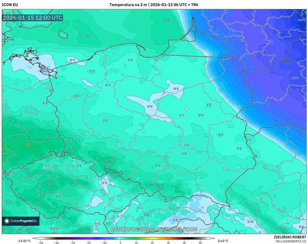 Będzie silne ocieplenie w środkowej Europie w styczniu 2026. Temperatura wzrośnie o 10 st. C. Odwilż odsunie mróz