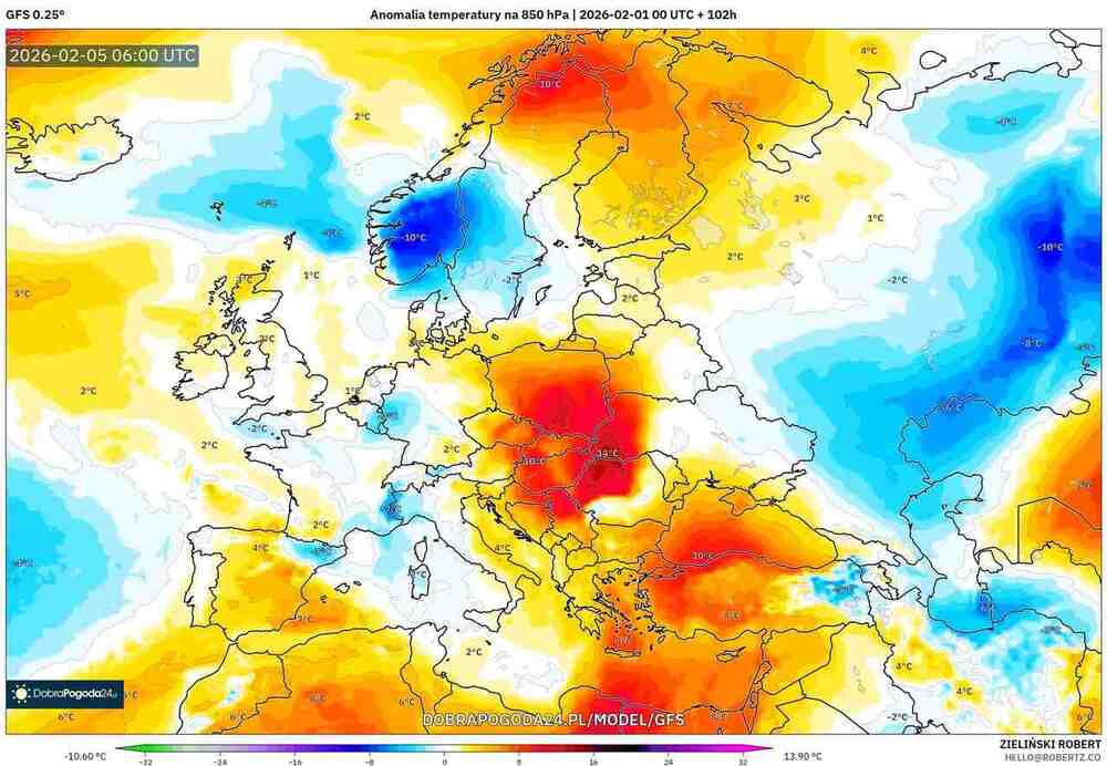 Osiądzie silne ocieplenie w środkowej Europie w lutym 2026 i temperatura sięgnie 10 st. C. Wiemy, kiedy będzie cieplej