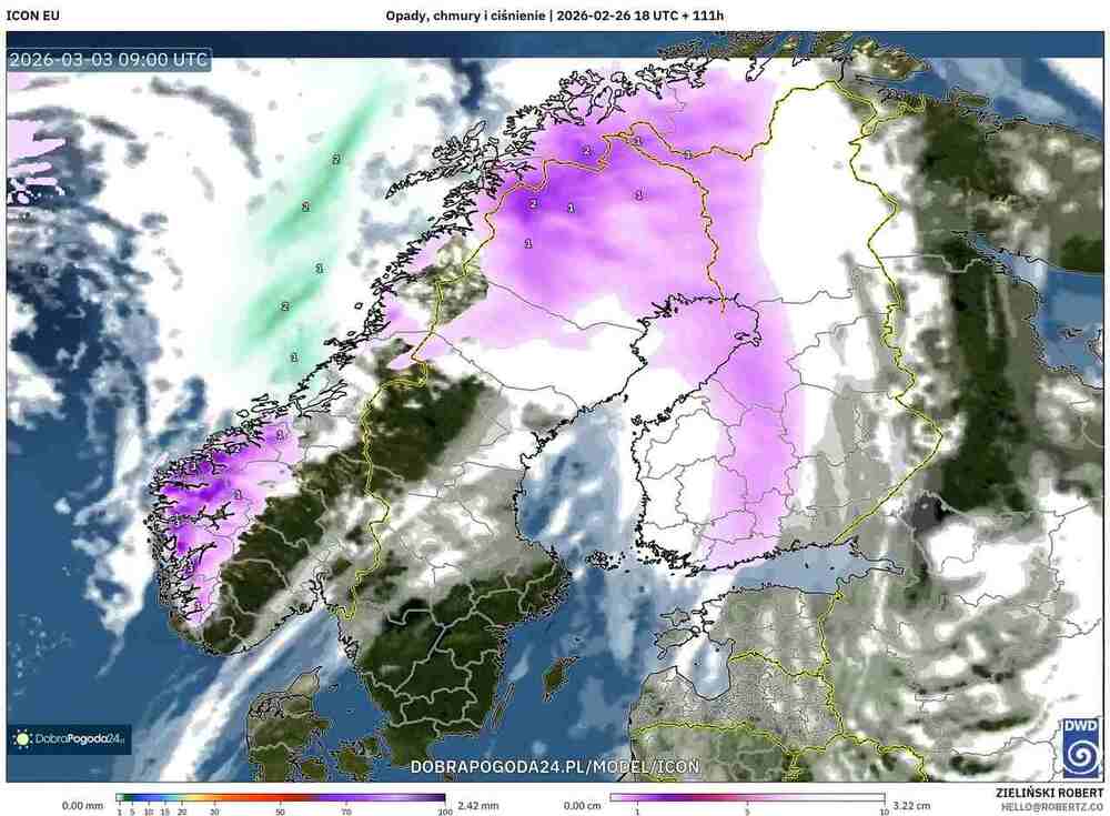 Nadciągną śnieżyce na północ Europy w marcu 2026. Spadnie 35 cm śniegu. Powrót zimy zasypie drogi
