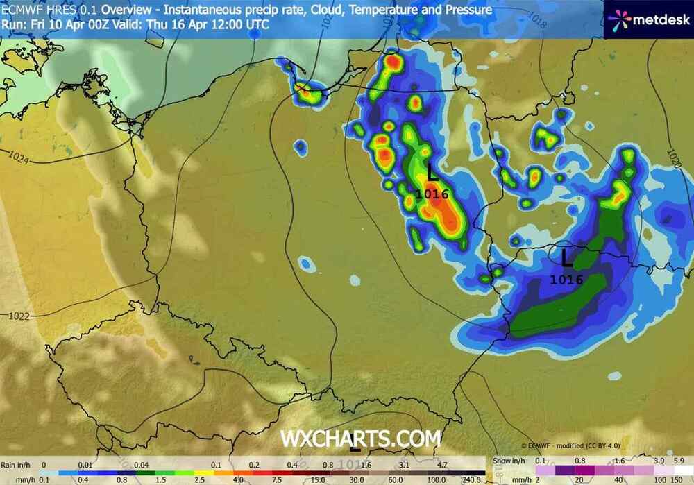 Antycyklon zmieni wszystko i przedłuży ochłodzenie w środkowej Europie w kwietniu 2026. Będzie biała plama na mapach