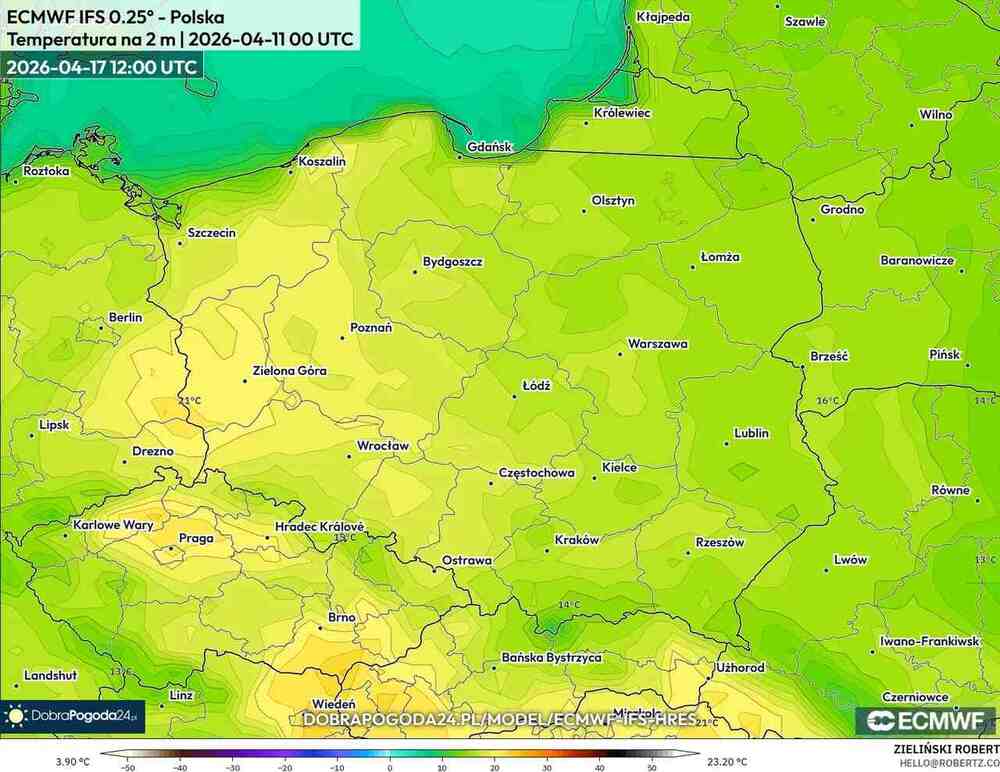 Nadciągnie ocieplenie do środkowej Europy. Temperatura sięgnie 23 st. C. Będzie długa fala ciepła w kwietniu 2026