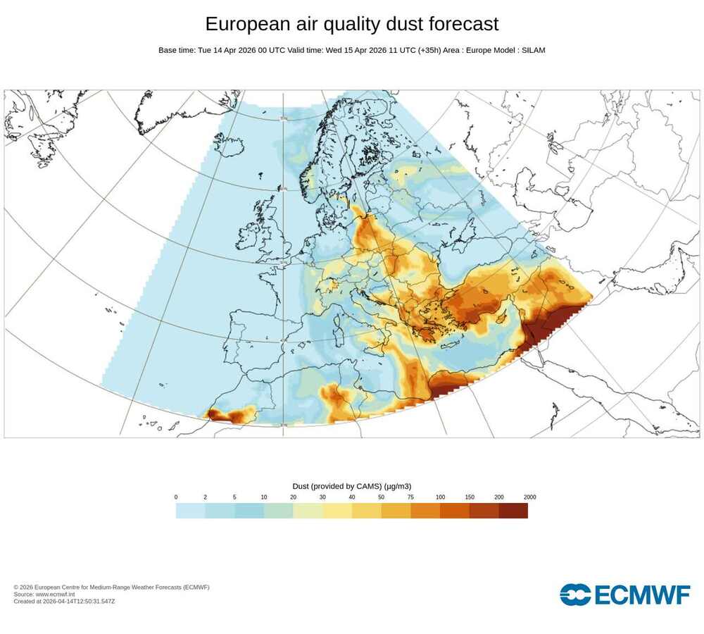 Spadnie brudny deszcz w środkowej Europie w kwietniu 2026. Pył saharyjski pokryje wszystko. Znamy źródło zanieczyszczenia
