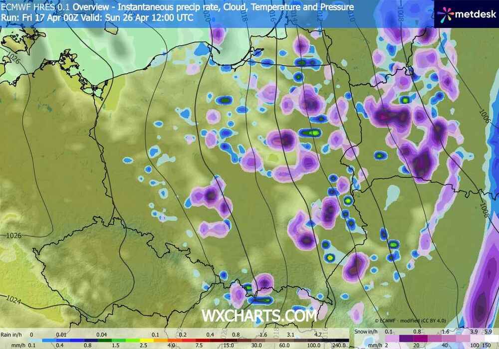 Wrócą nagle śnieżyce do środkowej Europy w kwietniu 2026. Będzie nawrót zimy w tych dniach i spadnie śnieg