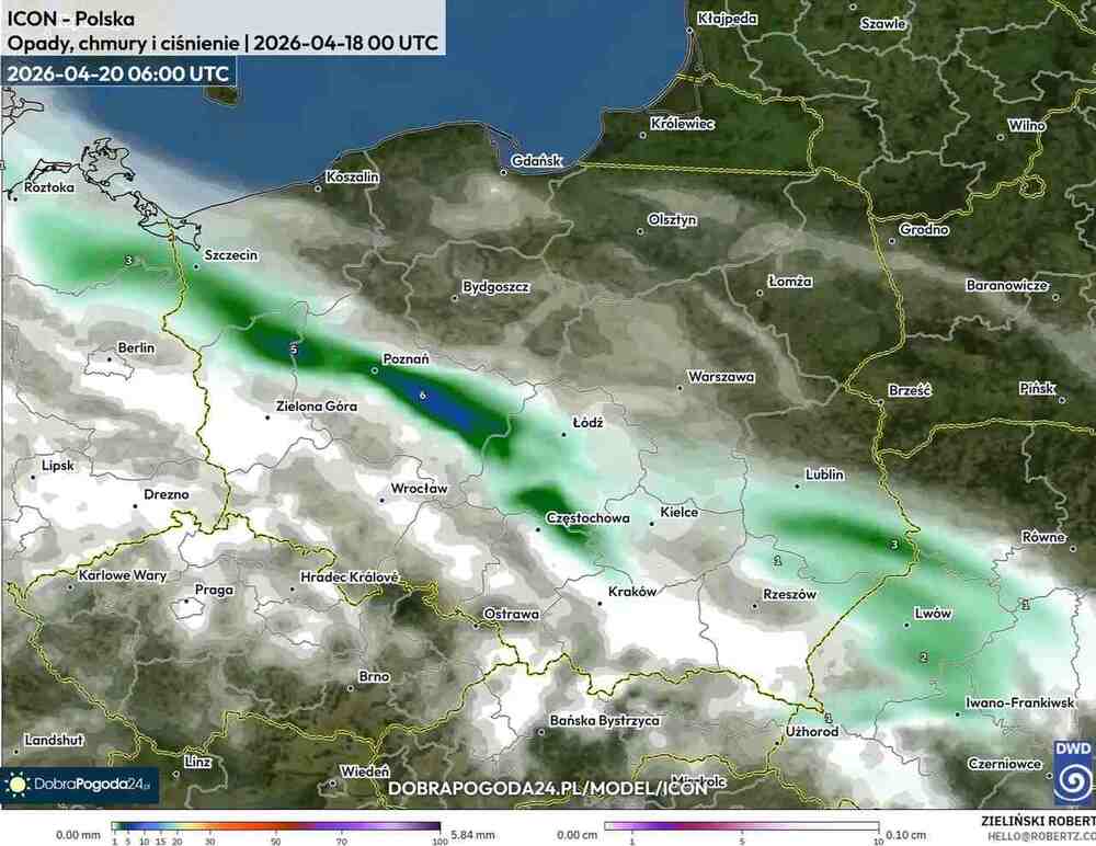 Nadciągną ulewy do środkowej Europy w kwietniu 2026. Spadnie 70 litrów wody na m2 ziemi. Oberwania chmury spowodują zalania