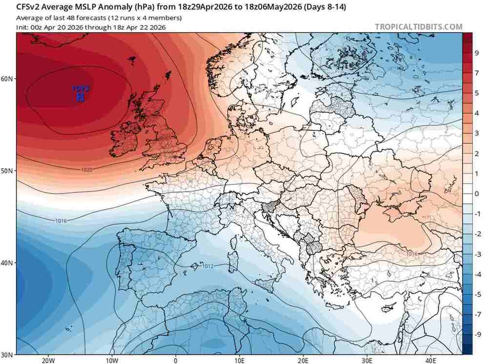Najnowsza pogoda na majówkę 2026, anomalia ciśnienia w Polsce i Europie, czy będzie antycyklon