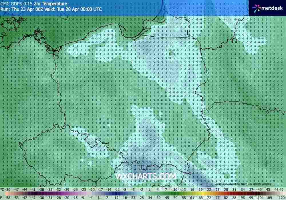 Tęgi mróz zagrozi roślinom w środkowej Europie w kwietniu 2026. Temperatura spadnie do -10 st. C. Fala mrozów będzie silna