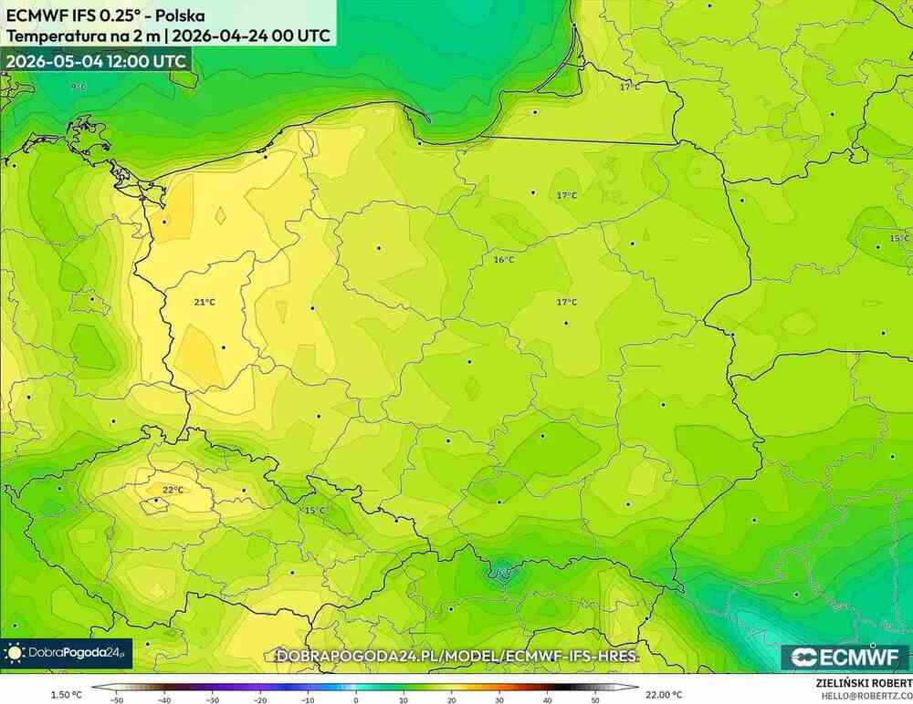 Nadciągnie fala ciepła do środkowej Europy w maju 2026. Temperatura sięgnie 25 st. C. Ocieplenie będzie silne