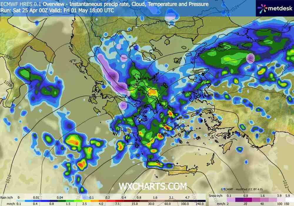Silne ulewy zaleją domy na południu Europy. Spadnie 110 litrów wody na m2 ziemi. Będą powodzie błyskawiczne w maju 2026