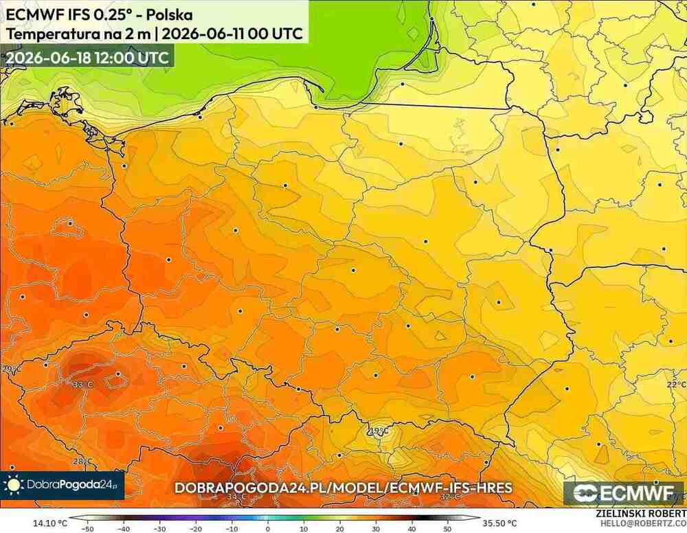 Będzie upał w Polsce. Temperatura sięgnie 36 st. C. Fala upałów nadciągnie w tych dniach czerwca 2026