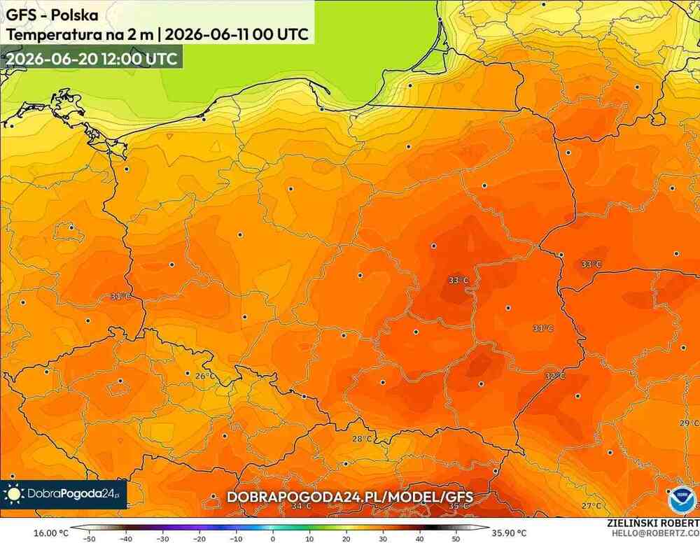 Będzie upał w Polsce w czerwcu 2026. Temperatura sięgnie 36 st. C. i fala upałów nadciągnie w tych dniach