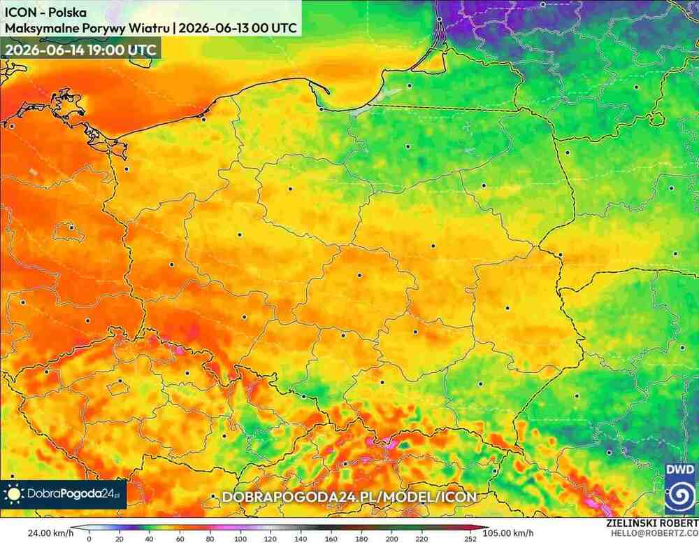 Nagle wichury odłączą prąd w środkowej Europie. Wiatr sięgnie 100 km/h. Cyklon nadciągnie z północy w czerwcu 2026