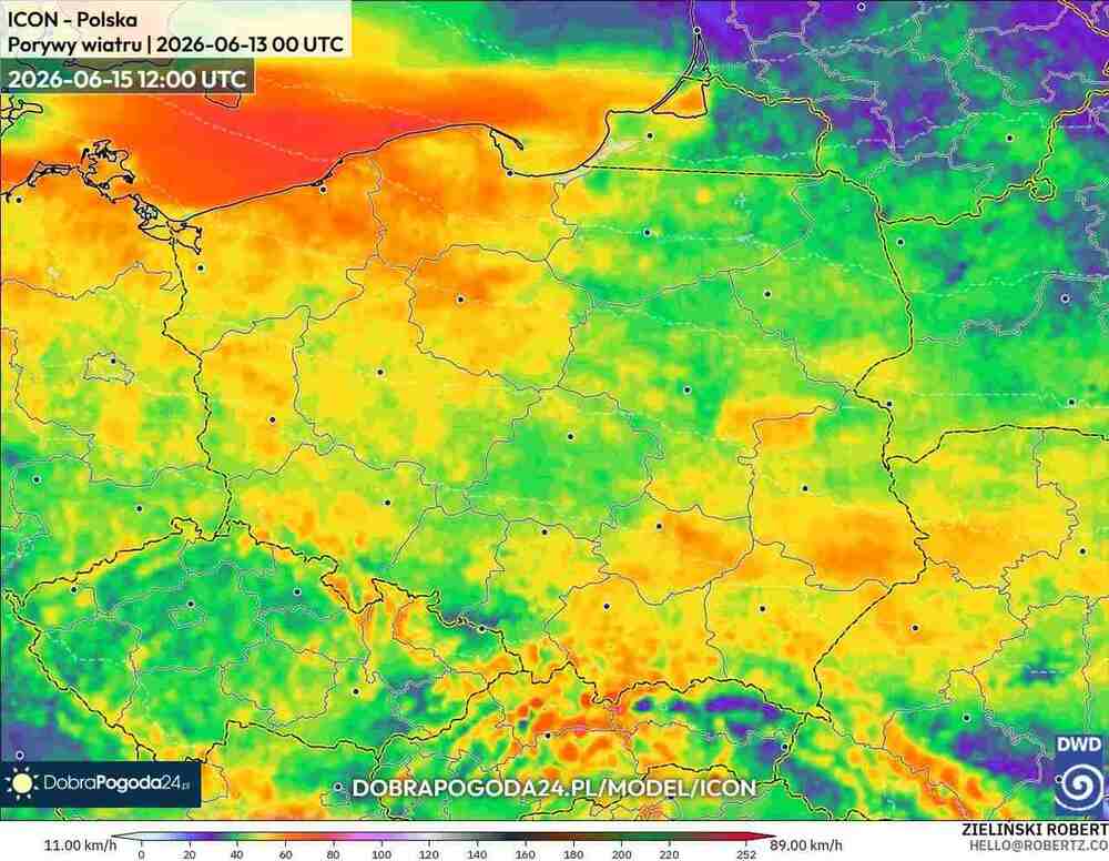 Nagle wichury odłączą prąd w środkowej Europie w czerwcu 2026. Wiatr sięgnie 100 km/h. Cyklon nadciągnie z północy