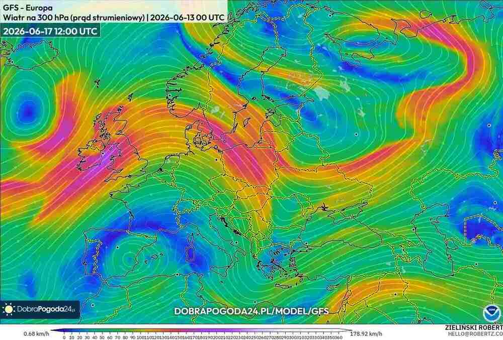 Nagle wichury odłączą prąd w środkowej Europie w czerwcu 2026. Wiatr sięgnie 100 km/h i cyklon nadciągnie z północy w tych dniach