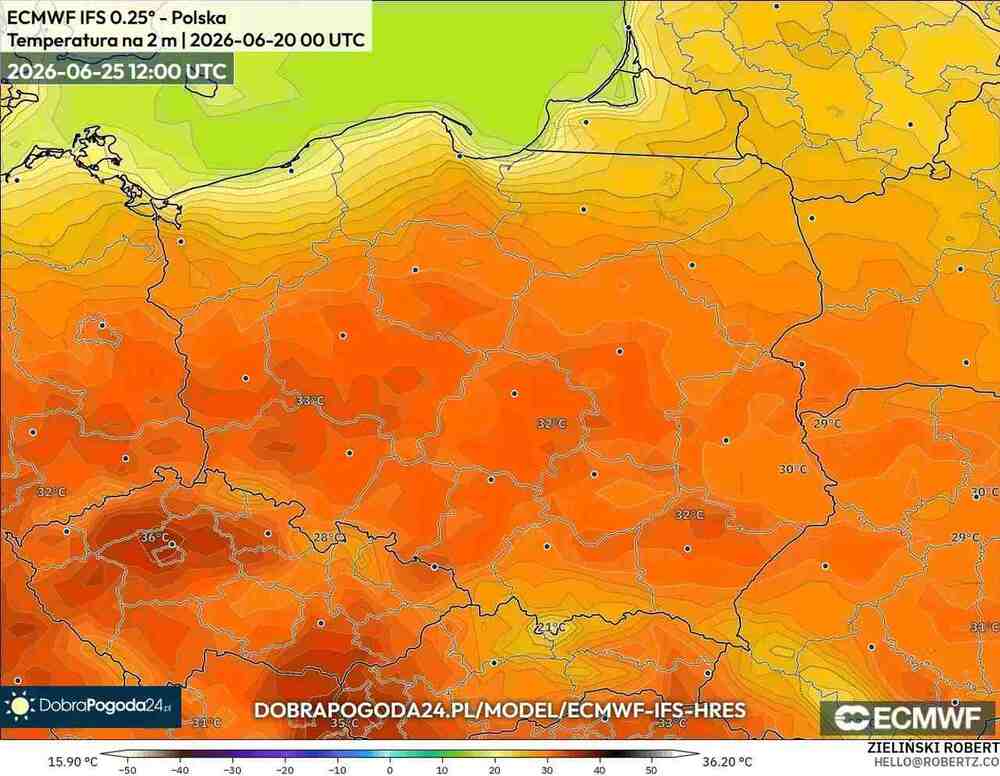 Upał w Polsce będzie długi. Temperatura sięgnie 37 st. C. Fala upałów przeciągnie się do lipca 2026