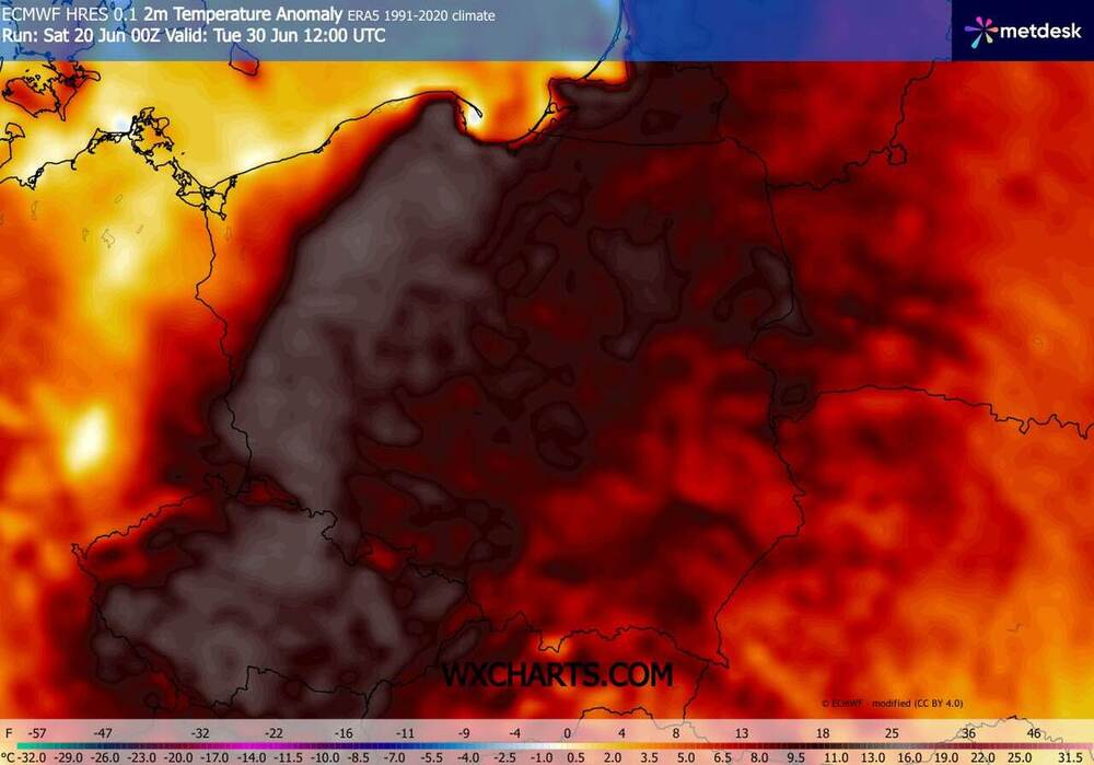 Upał w Polsce będzie długi do lipca 2026. Temperatura sięgnie 37 st. C. Fala upałów będzie się przedłużać w kopule ciepła