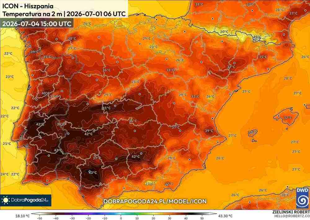 Wróci ogromny upał na południe Europy w lipcu 2026. Temperatura sięgnie 45 st. C. Będzie długa fala upałów