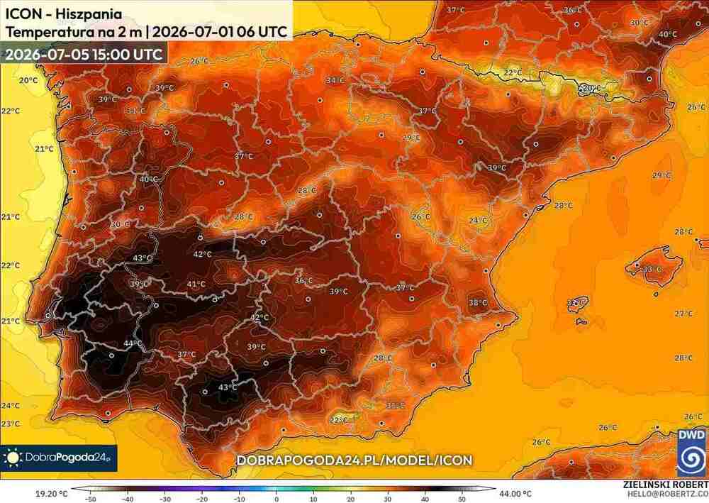 Wróci ogromny upał na południe Europy w lipcu 2026. Temperatura sięgnie 45 st. C. i będzie długa fala upałów