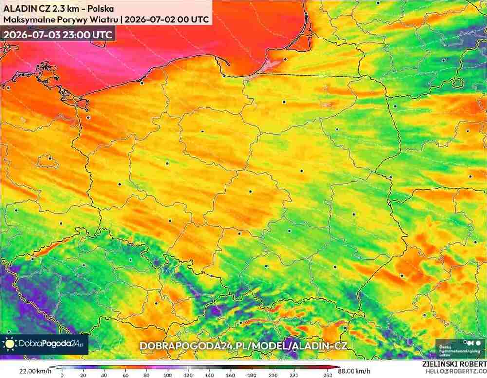 Silne wichury wyłączą prąd w środkowej Europie w lipcu 2026. Wiatr sięgnie 100 km/h i cyklon nadciągnie z zachodu