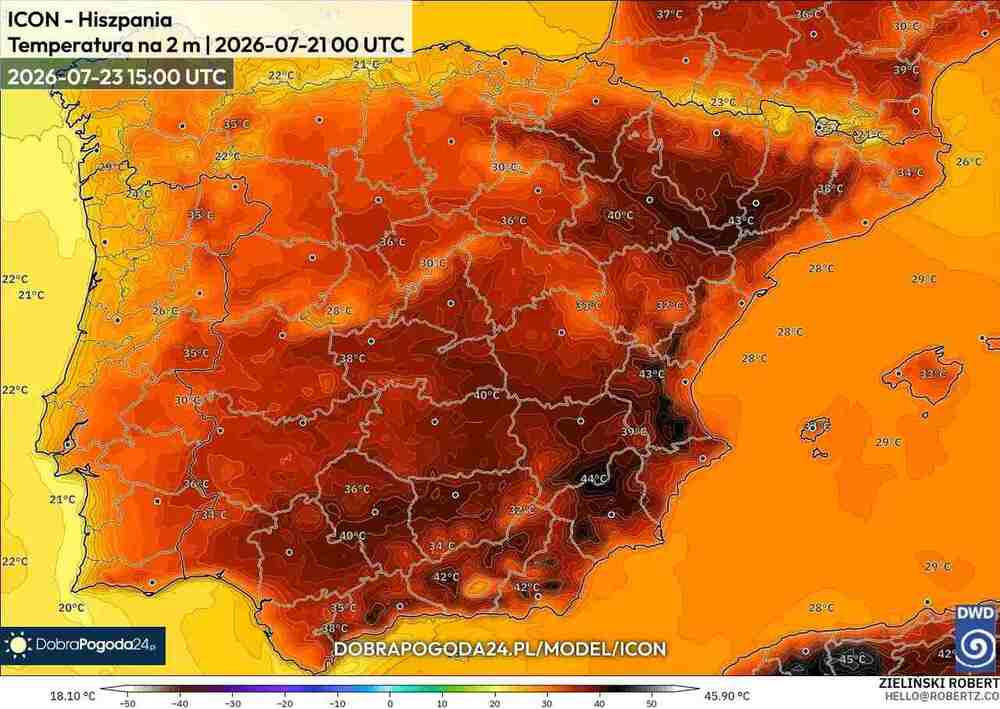 Nadciągnie ogromny upał na południe Europy. Temperatura sięgnie 45 st. C. Piekielna fala upałów będzie silna i długa w lipcu 2026