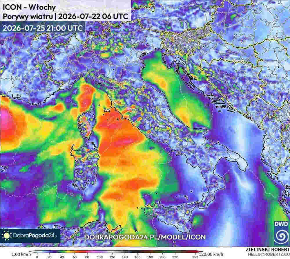 Wichury połamią drzewa na południu Europy w lipcu 2026. Wiatr sięgnie 130 km/h. Będzie cyklon z burzami