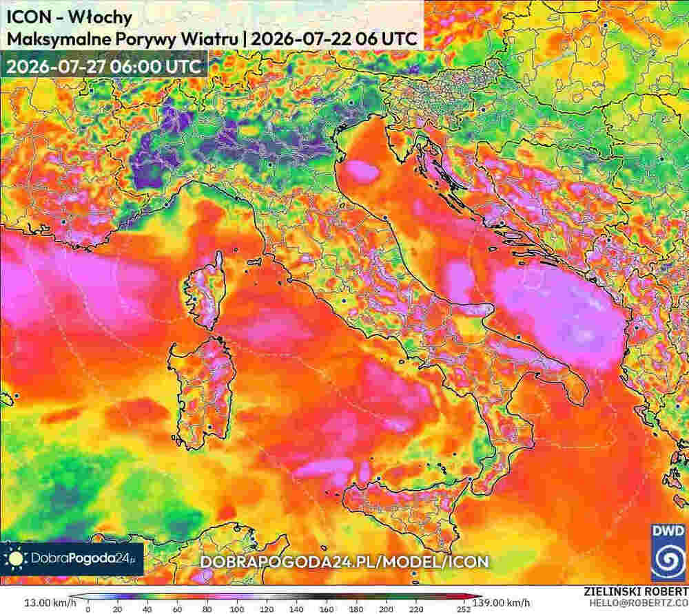Wichury połamią drzewa na południu Europy w lipcu 2026. Wiatr sięgnie 130 km/h i będzie cyklon z burzami w tych regionach