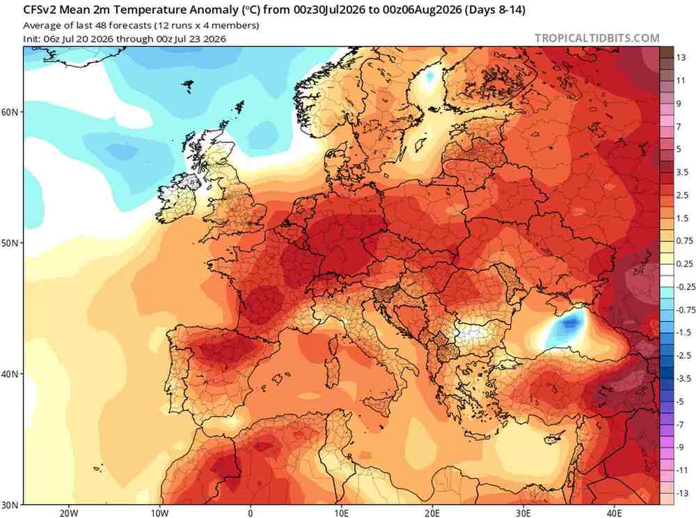 Wróci upalne lato do środkowej Europy w sierpniu 2026. Nadciągnie silny antycyklon i zmieni wszystko, jest dokładny termin