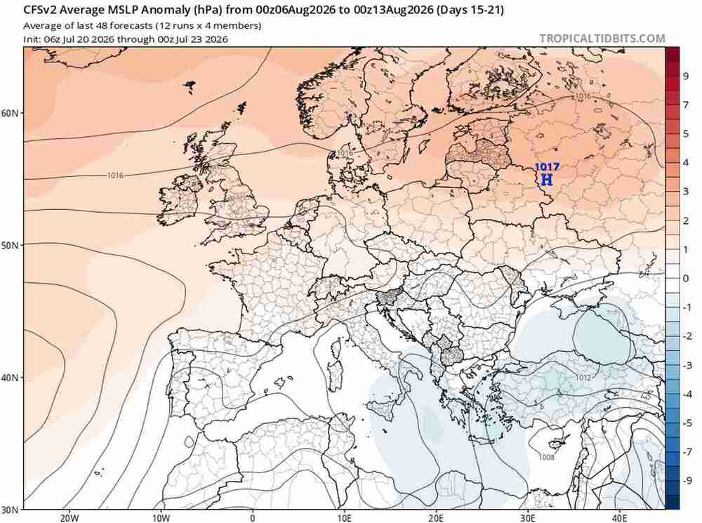 Wróci upalne lato do środkowej Europy w sierpniu 2026. Nadciągnie silny antycyklon i jest dokładny termin zmian