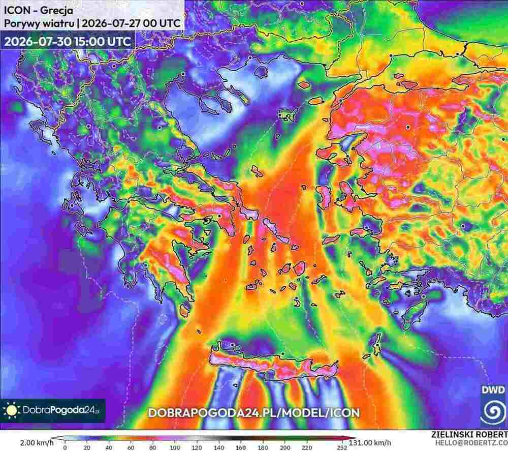 Wichury odetną prąd na południu Europy w lipcu 2026. Wiatr sięgnie 140 km/h i połamie drzewa. Cyklon uderzy
