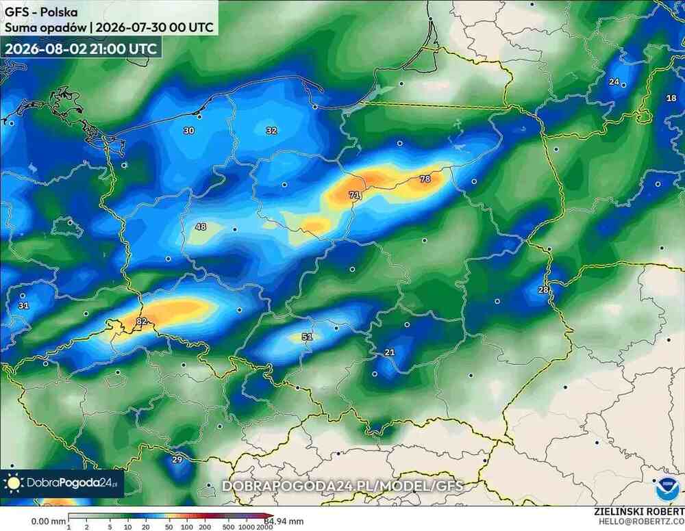 Burze przełamią upał w środkowej Europie w sierpniu 2026. Będą ulewy z gradem i wichurami. Nawałnice nadciągną z zachodu do tych regionów