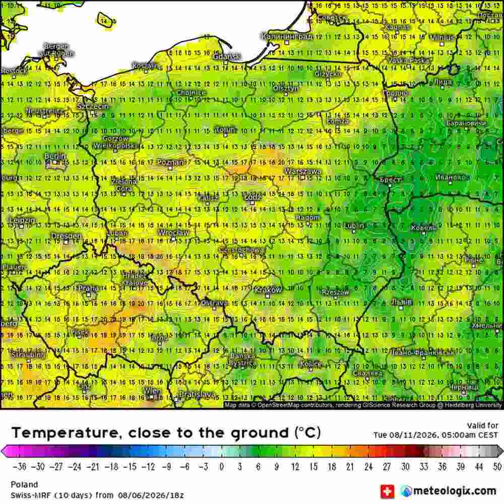 Będzie duże ochłodzenie w środkowej Europie w sierpniu 2026. Temperatura spadnie do 3 st. C. i fala zimna już w tych dniach